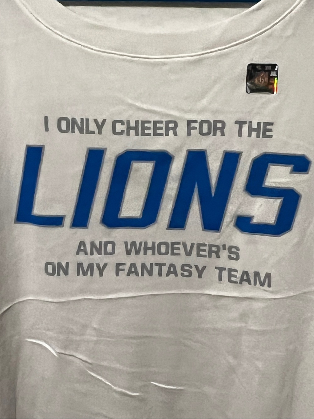 White Lions Graphic Tee - Blue Lettering